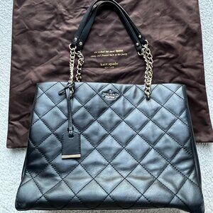 Kate Spade New York Emerson Place Phoebe  Black Quilted Tote